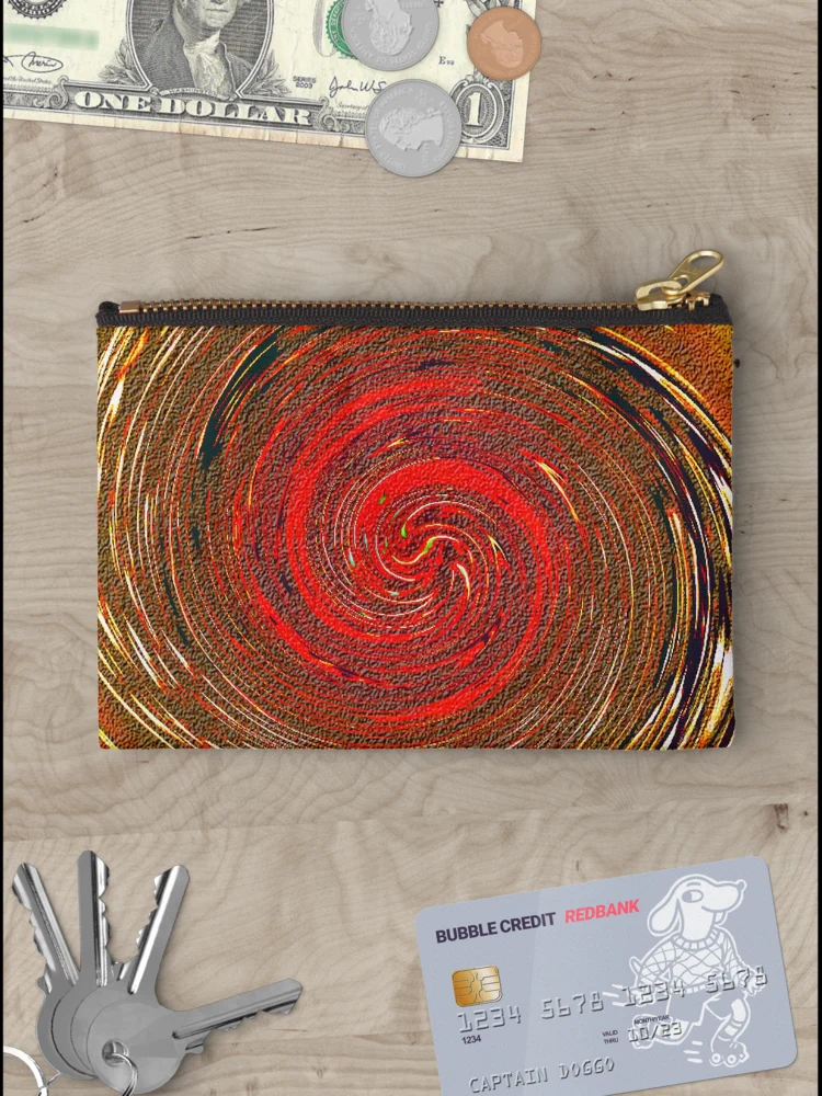 Thumbnail 3 of 4, Zipper Pouch, Atlantean Fire designed and sold by don quackenbush art.
