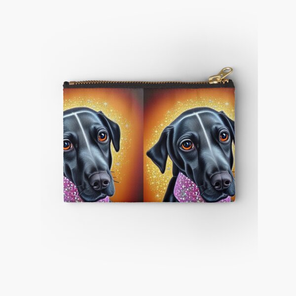 Item preview, Beautiful Gold Retriever Cartoon Character Oil Painting with flowers in background designed and sold by ManifestoDesign.
