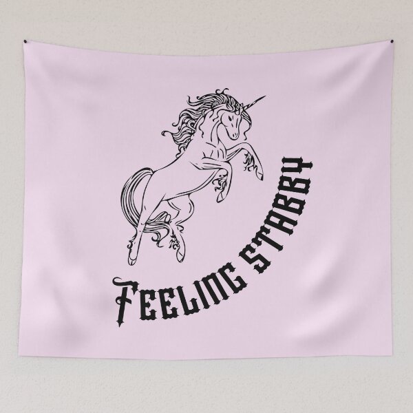 Item preview, Feeling Stabby Angry Unicorn designed and sold by VirtualFaries.