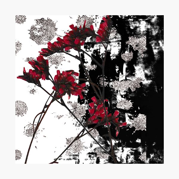 Item preview, Glitter Red Flowers -2 of 2 designed and sold by dawnwizz.