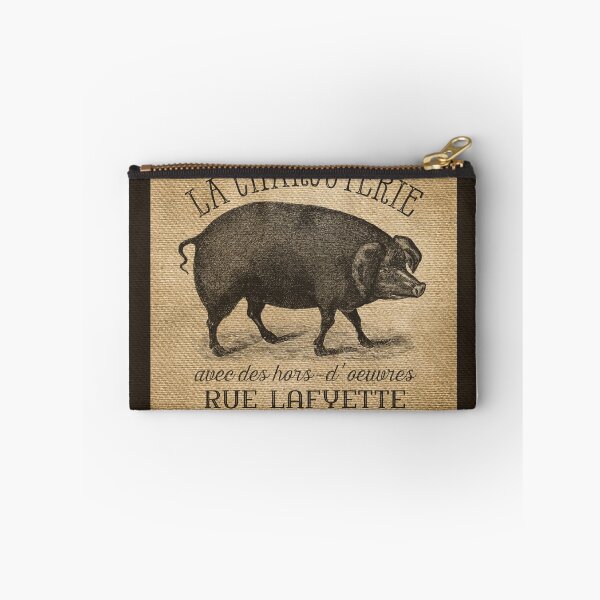 Item preview, Burlap French Pig Advertisement designed and sold by Marcee Duggar.