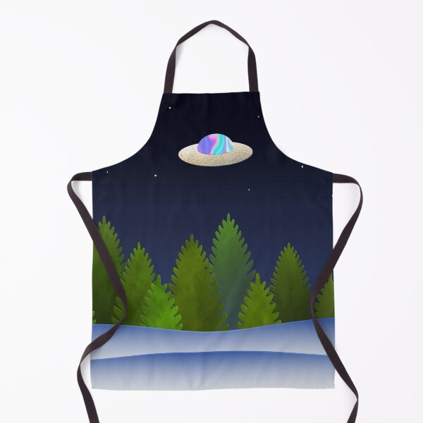 Item preview, Night In A Pine Forest with UFO designed and sold by ce-horvath.