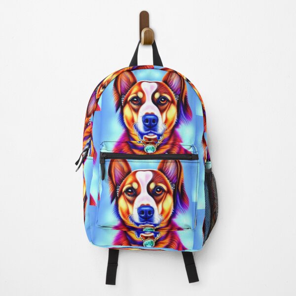 Item preview,  Beautiful Gold Retriever Cartoon Character Oil Painting with flowers in background designed and sold by ManifestoDesign.