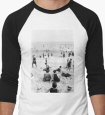 Long Beach California Vintage Photo, 1920s Men's Baseball ¾ T-Shirt