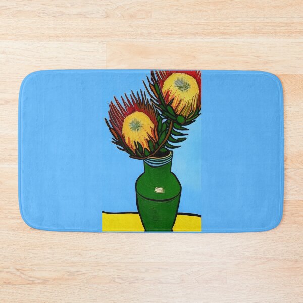 Item preview, Van Gogh protea flowers in a vase (#11) [Create a set!] designed and sold by SolidEarthArt.