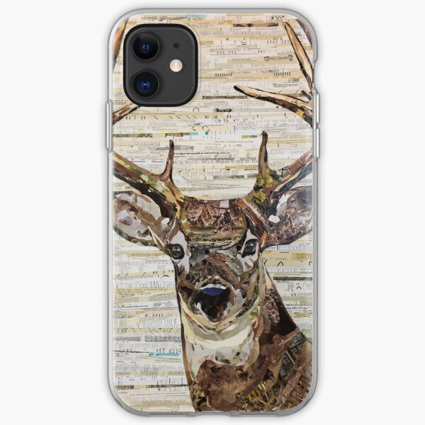 Whitetail Deer /Buck Collage by C.E. White iPhone Soft Case