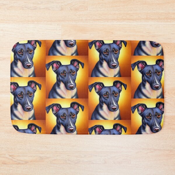 Item preview, Beautiful Dog Oil Painting with flowers in background designed and sold by ManifestoDesign.