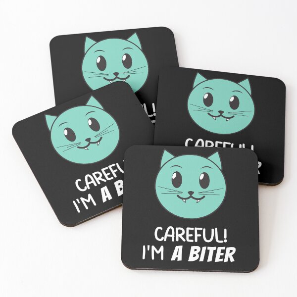 Item preview, Careful! I'm a Biter! Cute Kitty Kitten Sharp Teeth designed and sold by hiunlimit.