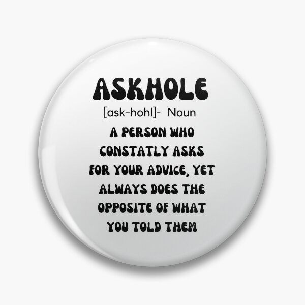 Item preview, ASKHOLE designed and sold by SeedSowerShop.