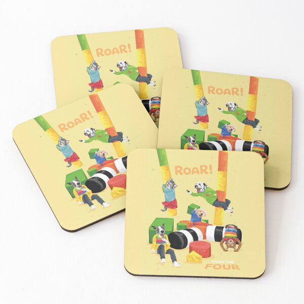 Item preview, Dotty Dog Soft Play Roar You're Four designed and sold by Annalisa-Jones.