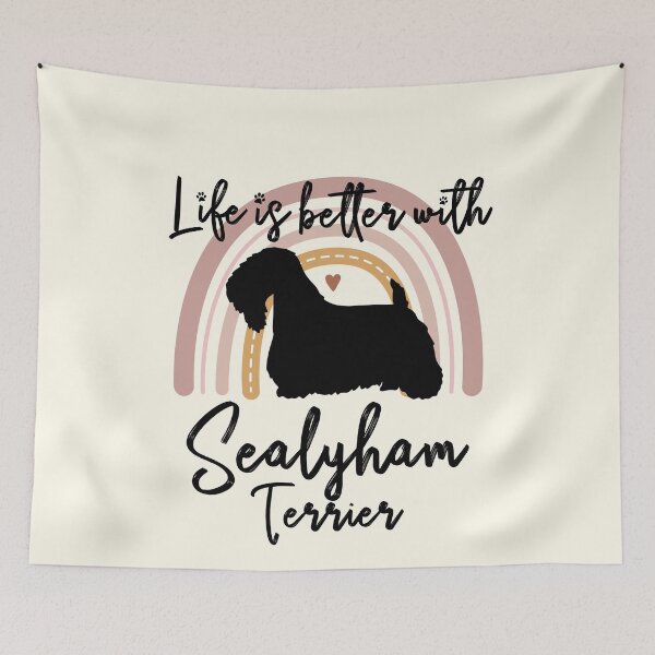 Item preview, Sealyham Terrier Dog Rainbow Aesthetic Boho designed and sold by rafaeltto.