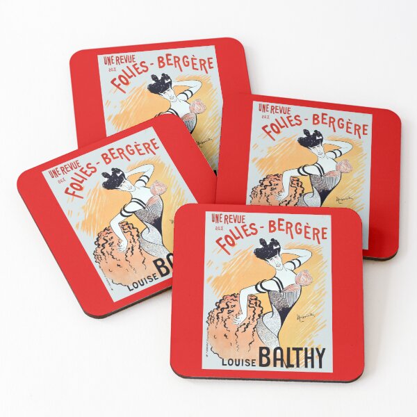 Item preview,  FOLIES BERGERE : Vintage Louise Balthy Dance Revue Print designed and sold by posterbobs.