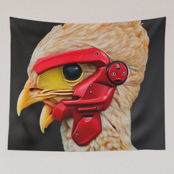 Item preview, Cyborg Chicken Portrait 01 designed and sold by Arc1.