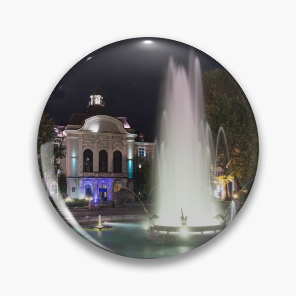 Item preview, Illuminated Pelican Fountain - Plovdiv Bulgaria Night Magic designed and sold by Georgia Mizuleva.