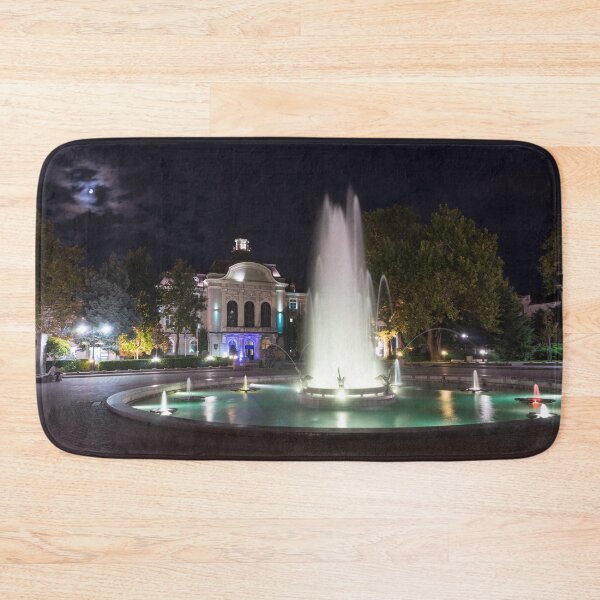 Item preview, Illuminated Pelican Fountain - Plovdiv Bulgaria Night Magic designed and sold by Georgia Mizuleva.