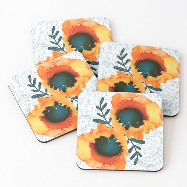 Artikelvorschau, Orange Blumen entworfen und verkauft von dawnwizz.