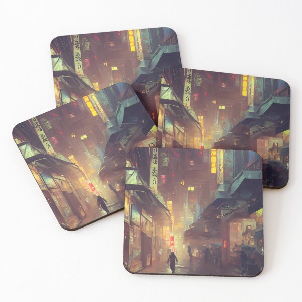 Item preview, A street in Tokyo designed and sold by artsbyshivi.