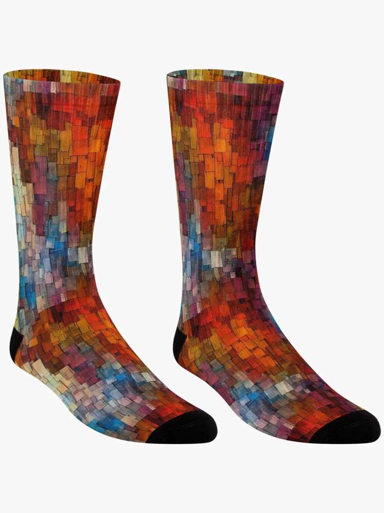 Thumbnail 3 of 5, Socks, Abstract 003 designed and sold by AbstractWave.