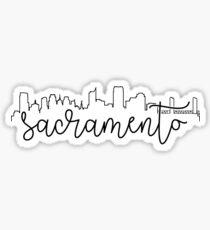 cityscape outline - sacramento Sticker