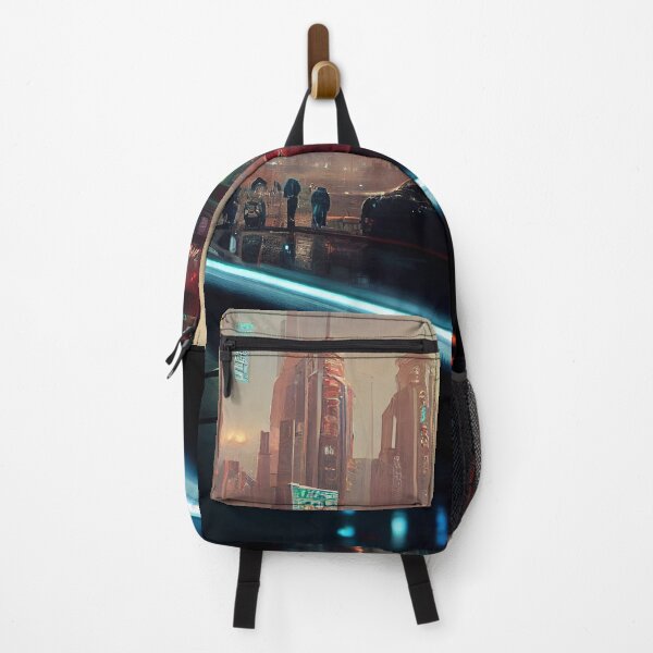 Item preview, A Street Market in a Cyberpunk City designed and sold by jimmolfetas.