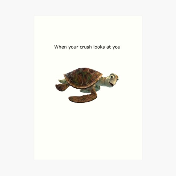 Crush Finding Nemo Wall Art Redbubble