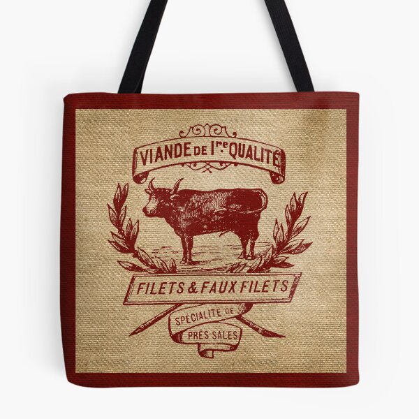 Item preview, French Burlap Meat Filets Advertisement designed and sold by Marcee Duggar.