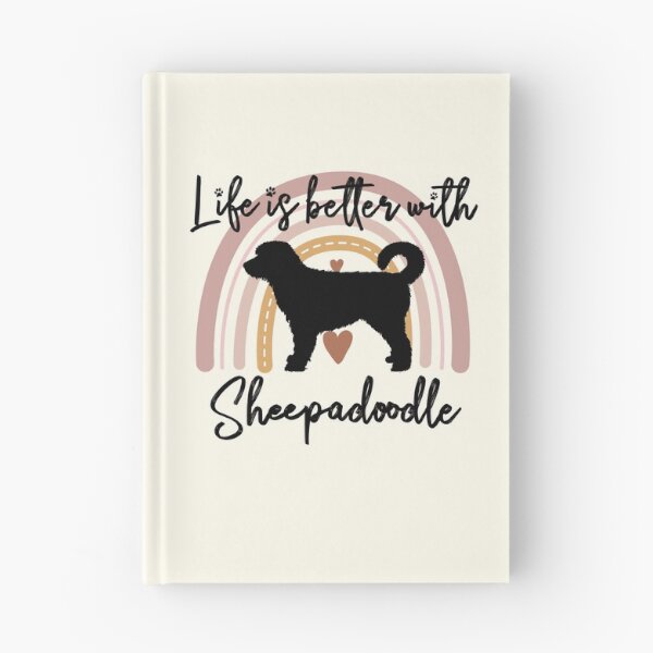 Item preview, Sheepadoodle Dog Rainbow Aesthetic Boho designed and sold by rafaeltto.