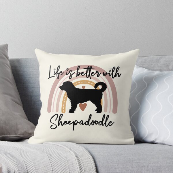 Item preview, Sheepadoodle Dog Rainbow Aesthetic Boho designed and sold by rafaeltto.