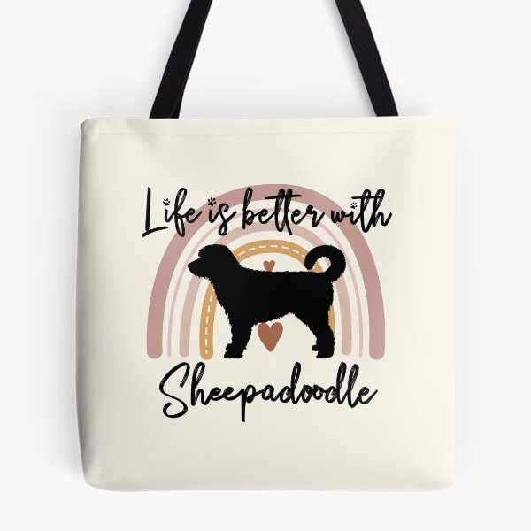 Item preview, Sheepadoodle Dog Rainbow Aesthetic Boho designed and sold by rafaeltto.