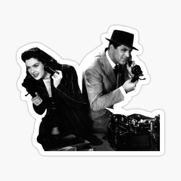 Artikel-Vorschau von Cary Grant und Rosalind Russel in His Girl Friday, designt und verkauft von abell31.
