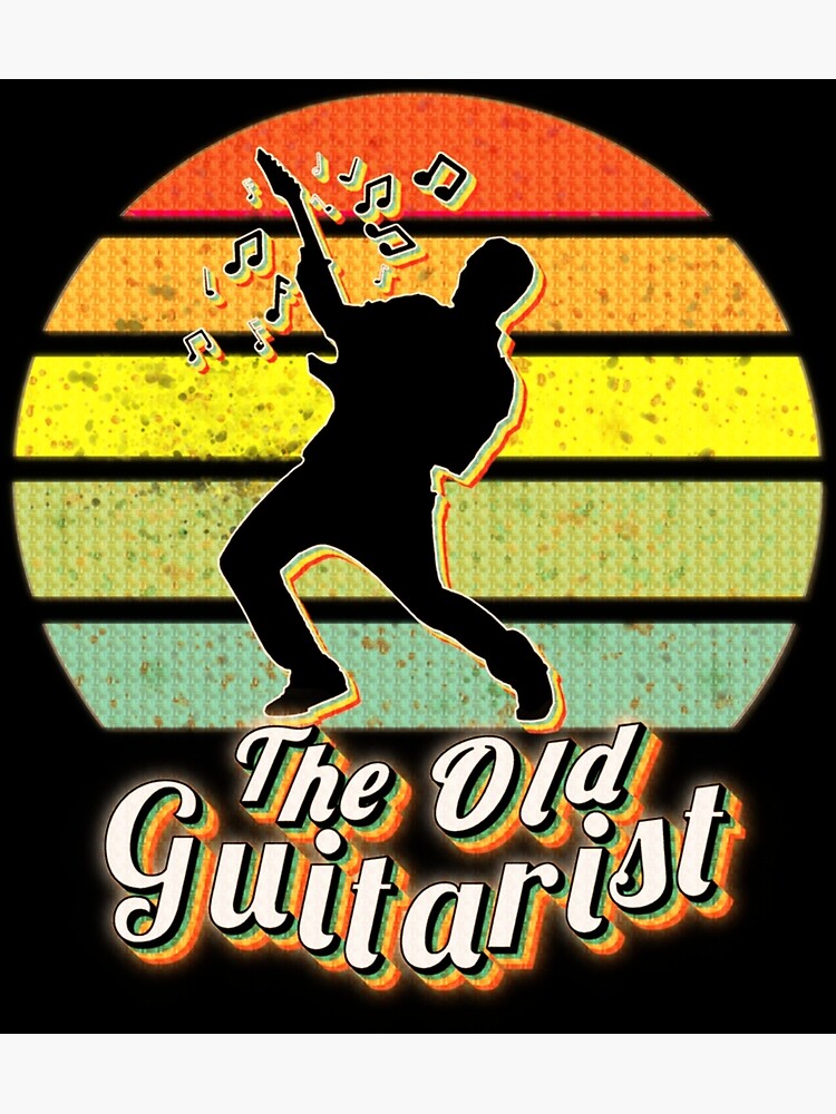 the-old-guitarist-60s-fashion-retro-style-60s-music-sticker-poster