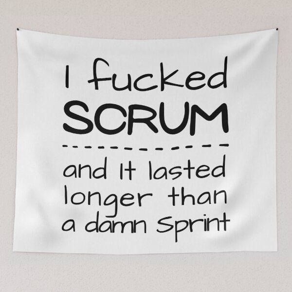 Item preview, I Fucked SCRUM and it lasted longer than a damn sprint designed and sold by trendingatees.