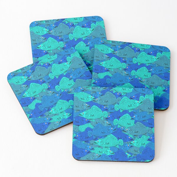Item preview, Blue fish pattern designed and sold by Pahlaz.
