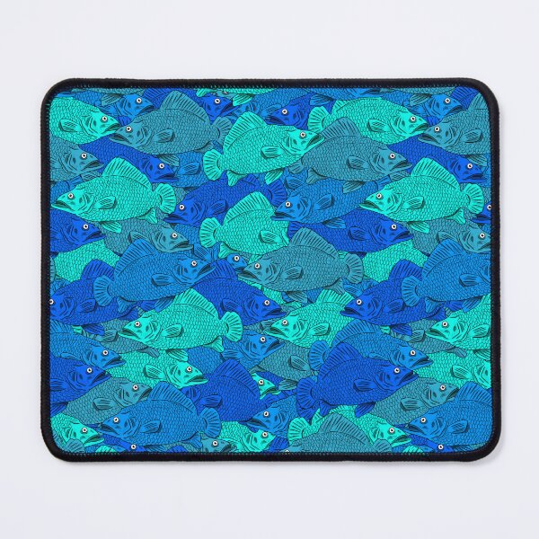 Item preview, Blue fish pattern designed and sold by Pahlaz.