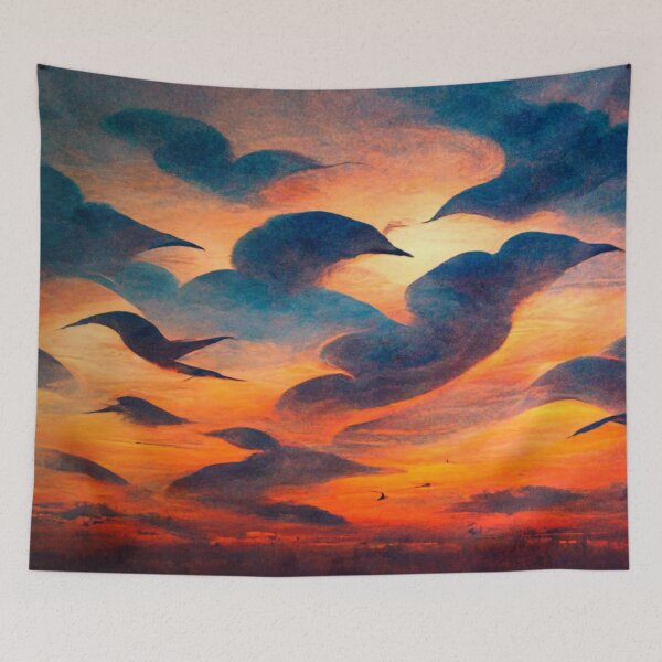 Item preview, Dreams of birds at Sunset  designed and sold by RileyKyler.