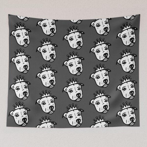 Item preview, Sweet Pitbull royalty - pitty face with crown - staffy cuteness - Pitbull family - pitbull gifts designed and sold by smooshfaceutd.