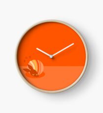 Sleeping Armadillo - Orange Clock
