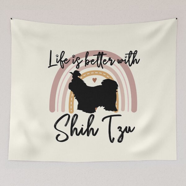 Item preview, Shih Tzu Dog Rainbow Aesthetic Boho designed and sold by rafaeltto.