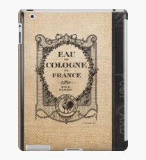 Vintage Burlap Ticker Look iPad Case/Skin
