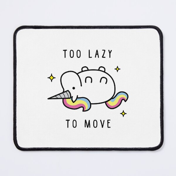 Item preview, Too Lazy To Move Unicorn T-Shirt designed and sold by Blvckstar.