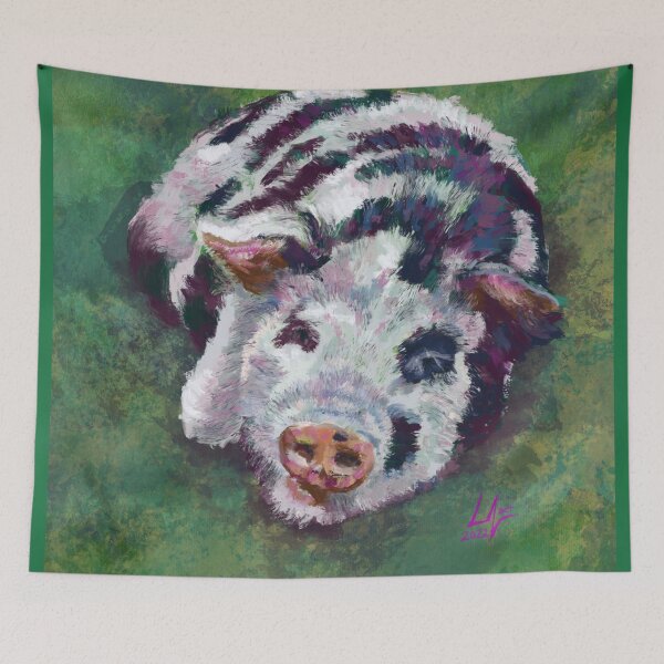 Item preview, Lounging Pig designed and sold by LorinNelson.