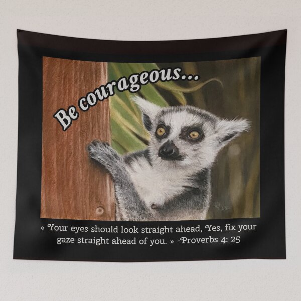 Item preview, Be Courageous looks straight ahead | bible verse designed and sold by NathBros.
