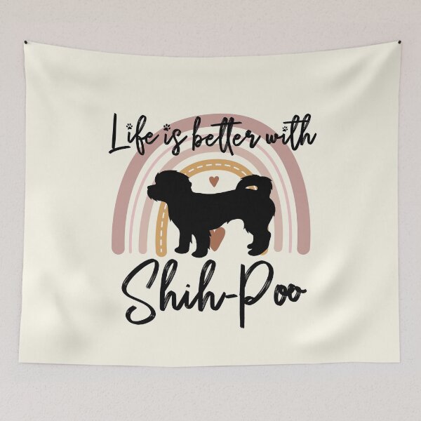 Item preview, Shih-PooShih-Poo Dog Rainbow Aesthetic Boho designed and sold by rafaeltto.