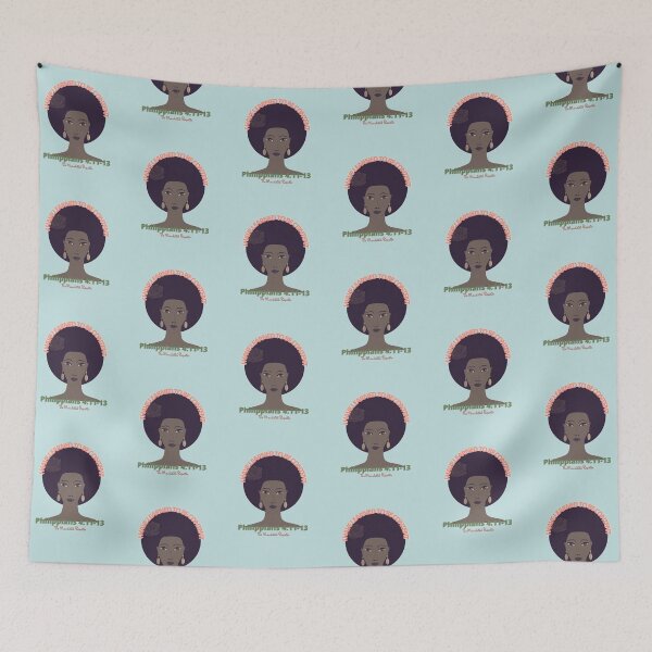 Item preview, I Have Learned to be Content KJV - Light Blue designed and sold by TheReporter1.