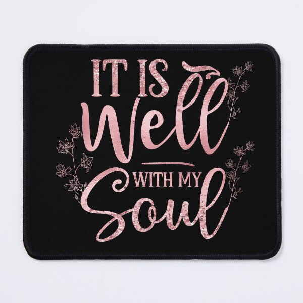 Item preview, It Is Well With My Soul | Christian Quotes designed and sold by ModernStyleBoho.