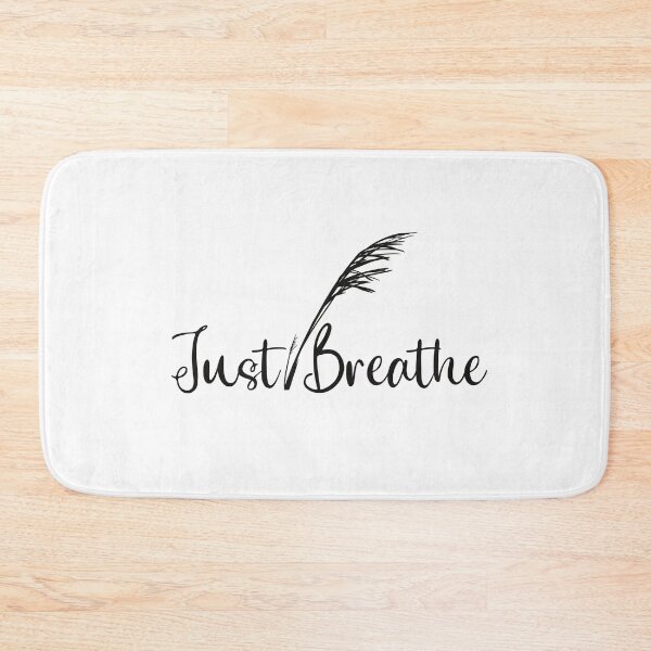 Item preview, Solo respira la silueta de la flor de la hierba - negro designed and sold by Krista Robertson.