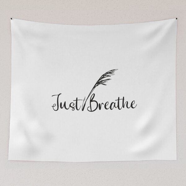 Item preview, Solo respira la silueta de la flor de la hierba - negro designed and sold by Krista Robertson.