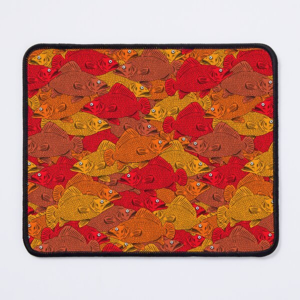 Item preview, Orange fish pattern designed and sold by Pahlaz.