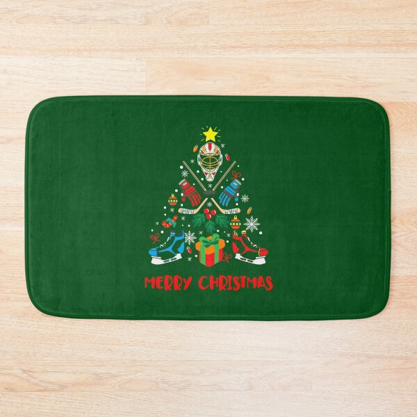 Item preview,  merry Christmas Christmas tree hockey   designed and sold by DesignsbyMona.