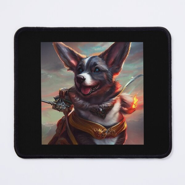Item preview, AI Generated Art, War Corgi designed and sold by RabbitHoleMI.